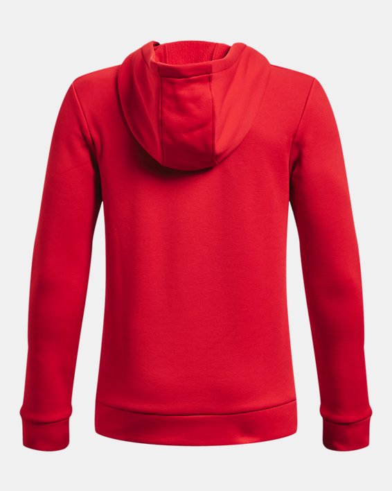 Boys' Armour Fleece® Hoodie, Red, pdpMainDesktop image number 1
